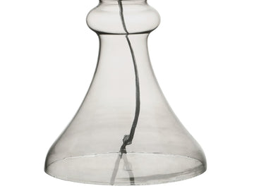 Madeline 35" Curved Glass LED Table Lamp - JONATHAN Y